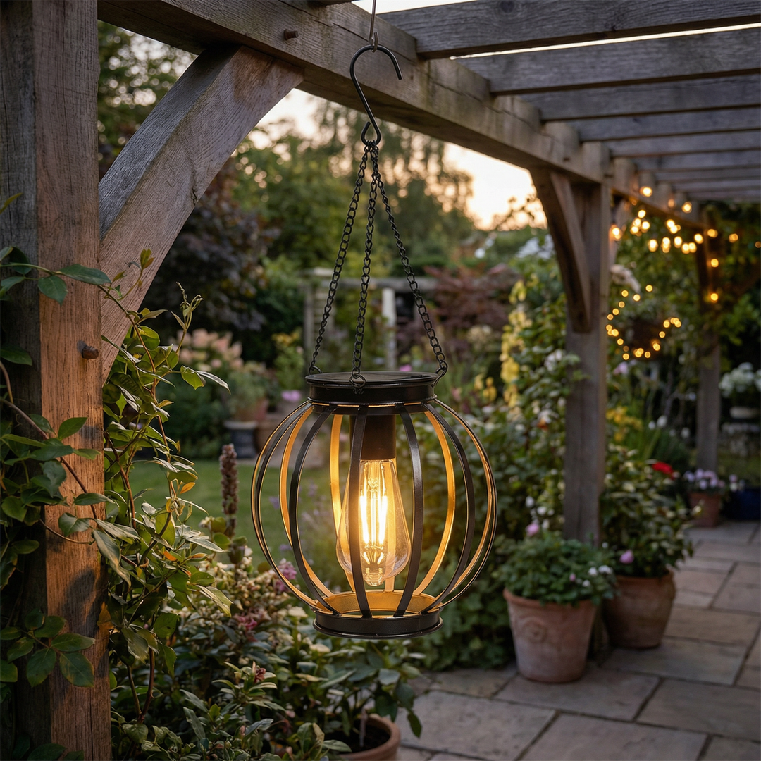 Solar Hanging Mesh Lantern