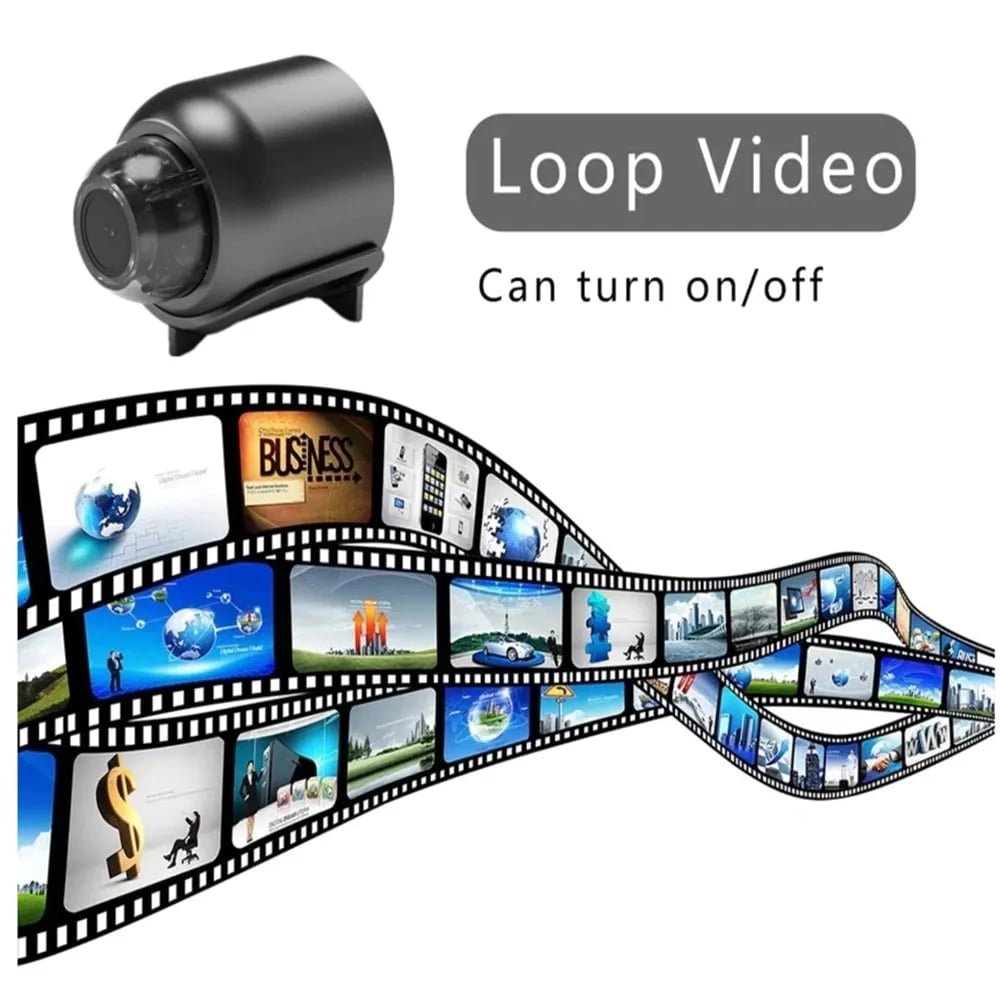 Mini WiFi Security Camera — 1080P HD | Night Vision | Motion Detection | Indoor Spy Cam