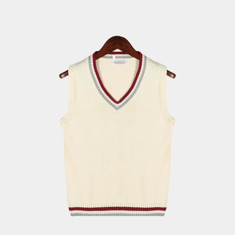 Knit Vest - Patterned Knit & Structured Torso Warmth