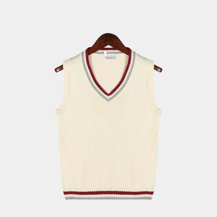 Knit Vest - Patterned Knit & Structured Torso Warmth