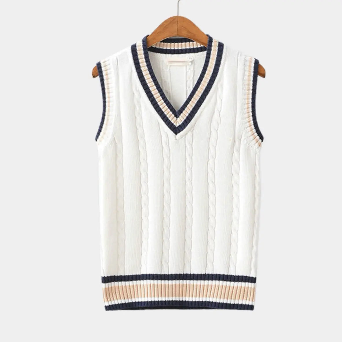 Knit Vest - Patterned Knit & Structured Torso Warmth