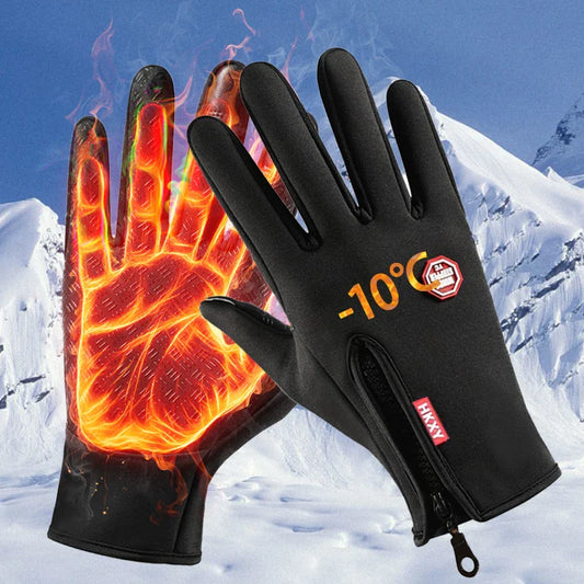 Waterproof Thermal Touchscreen Winter Gloves — Windproof, Warm, Ideal for Running, Hiking & Skiing