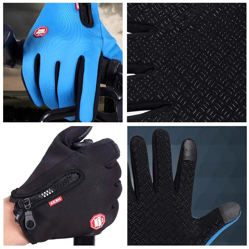 Waterproof Thermal Touchscreen Winter Gloves — Windproof, Warm, Ideal for Running, Hiking & Skiing