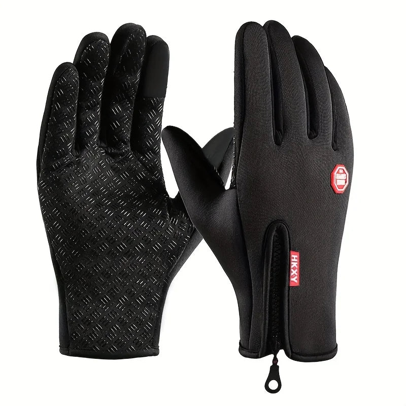 Waterproof Thermal Touchscreen Winter Gloves — Windproof, Warm, Ideal for Running, Hiking & Skiing