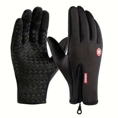 Waterproof Thermal Touchscreen Winter Gloves — Windproof, Warm, Ideal for Running, Hiking & Skiing
