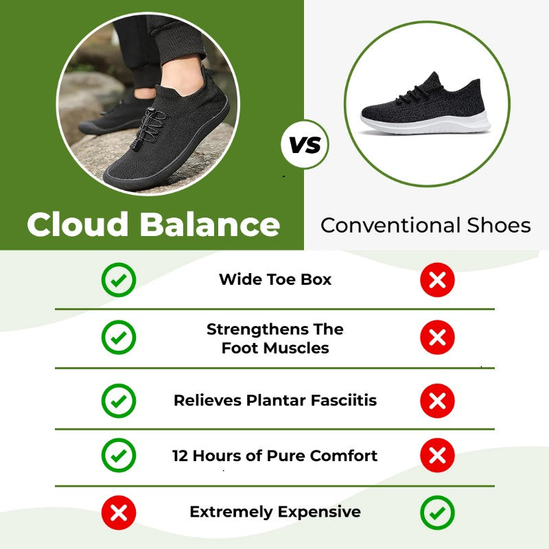 -Cloud Balance -  Pain-Relieving Barefoot Shoes