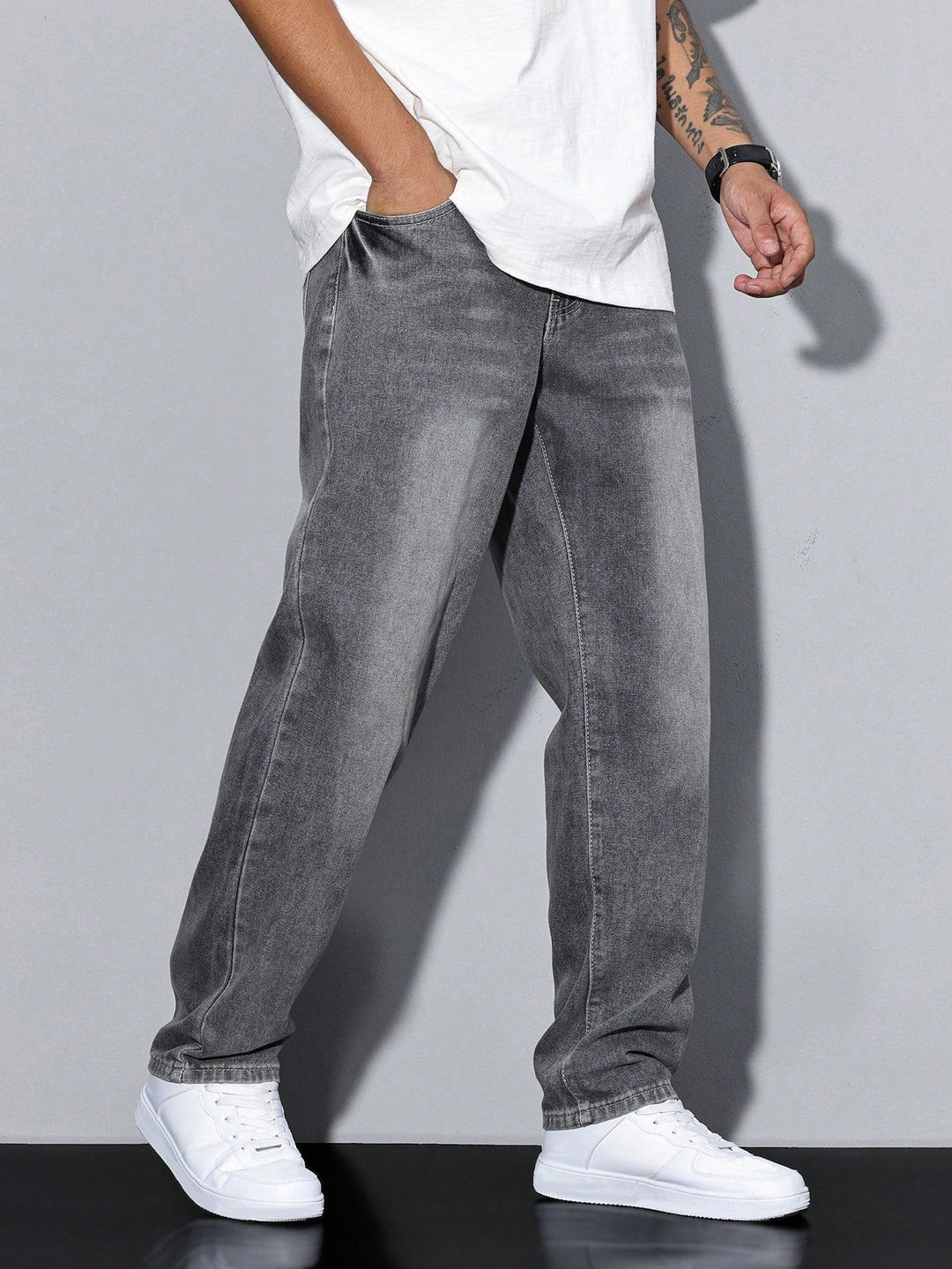 Daan | Solid Color Casual Men's Jeans
