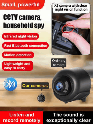 Mini WiFi Security Camera — 1080P HD | Night Vision | Motion Detection | Indoor Spy Cam
